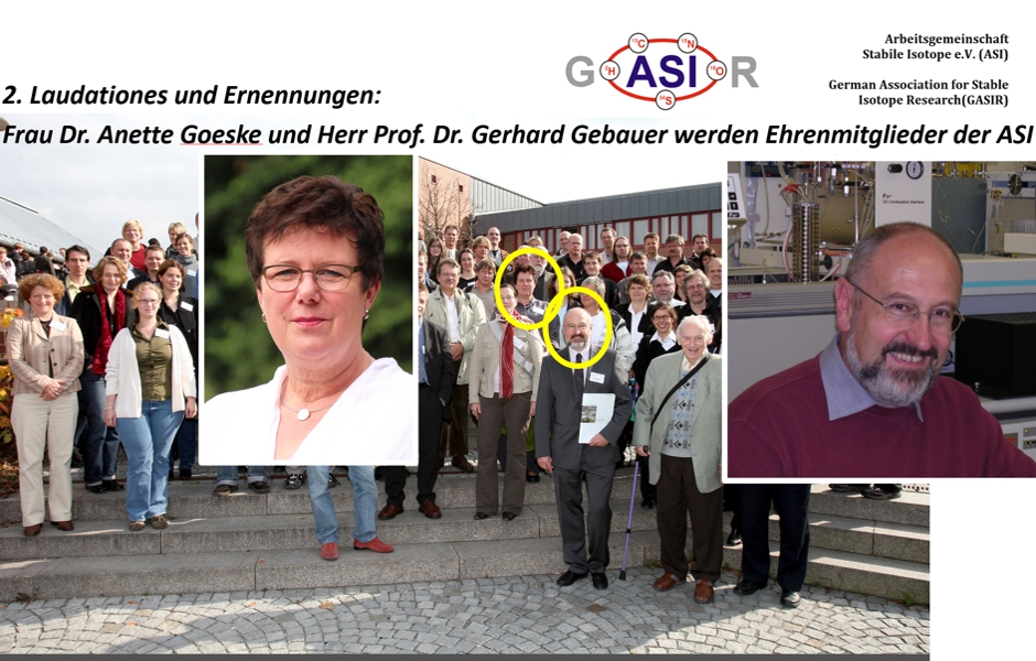 Neue Ehrenmitglieder: Prof. Dr. Manfred Gebauer und Dr. Anette Goeske